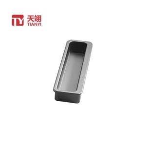Best Fashion Zinc Alloy Handles for Drawer Dresser for Bedroom Bathroom Hospital School Factory Price Hidden Embedded Design - Product Image 1