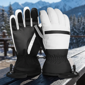 Gants de ski d'hiver pour temps froid, antidérapants, fermeture à boucle, unisexes, chauffants électriquement, imperméables, coupe-vent, pour snowboard, thermiques - Product Image 3
