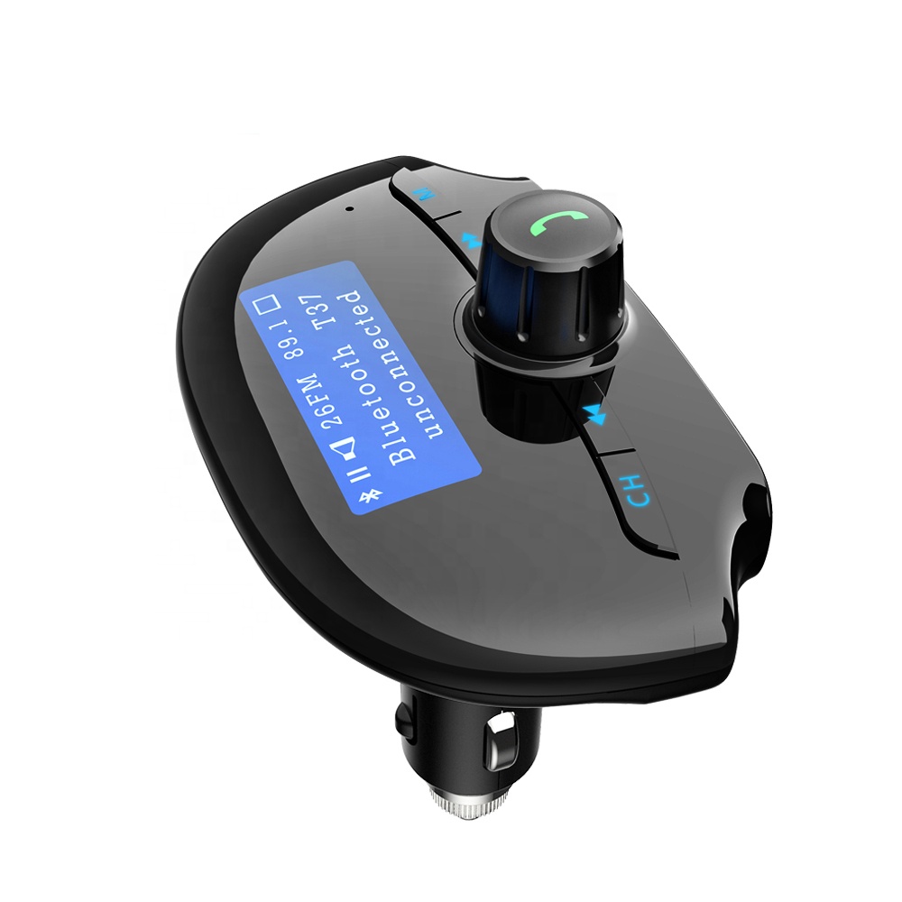 Автомобильный FM-трансмиттер AGETUNR T37, Bluetooth зарядное устройство, технология CVC, беспроводной автомобильный радиоадаптер, USB mp3-плеер