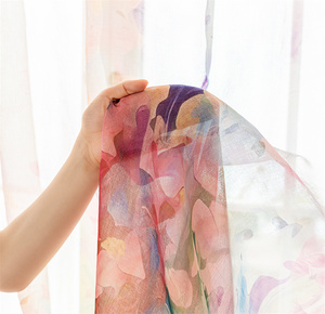 Mùa Xuân hoa sơn dầu vườn thiên nhiên phong cảnh cửa sổ trang trí rèm cửa đầy đủ Màn in rèm cửa vải cuộn - Product Image 6