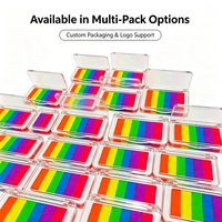 Palette de peinture corporelle néon 6 couleurs pour maquillage de fête, Halloween, cosplay, art UV, arc-en-ciel, à base d'eau, pour visage et bébé - Grande Vente