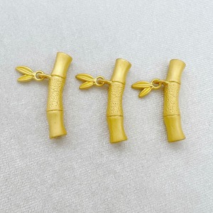 Connecteur en alliage pour bijoux, finition or mat, pour la fabrication de bracelets, accessoires de bijouterie DIY, coupe baguette conique - Product Image 1