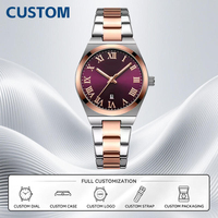 50 montres pour femmes Curren 9095 personnalisées avec logo OEM, cadran personnalisé, mode, or, acier inoxydable, étanches, quartz, pour femmes