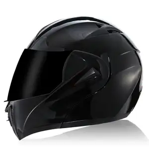 Benzersiz ECE DOT Flip Up dümen tam yüz modüler kask çift güneş gözlüğü demir erkekler Cascos Motos Chinos motosiklet kask