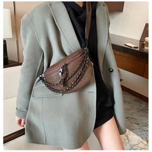 Bolso cruzado con correa ancha para niñas pequeñas, <span class=keywords><strong>Bandoleras</strong></span> para teléfono móvil, Monedero, pequeño, estampado, cadena, barata - Product Image 2