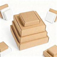 Cajas de Envío de Cartón Corrugado Reciclable con Impresión Grande, Diseño de Logotipo/Gráfico Personalizado en Relieve para Embalaje de Regalos