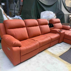 Modern Luxury Power Reclining Sofa Synthetic Leather Living Room Furniture Set USB Ports <b>Electric</b> Recliner Extendable Metal - Product Image 1