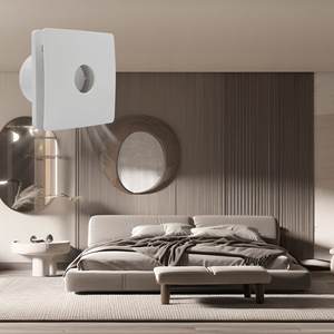 Ventilateur d'extraction pour salle de bain avec capteur d'humidité, ventilateur de ventilation électrique OEM/ODM, économie d'énergie, débit d'air de 90 m³/h - Product Image 2