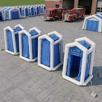 Tente d'urgence gonflable étanche en PVC Oxford, abri de secours pour interventions en cas de catastrophe, structure scellée à l'air, rapide et portable