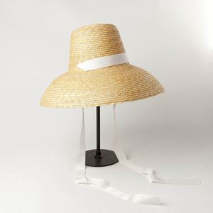 Chapeau de paille Panama à large bord avec sangles, style original, unisexe, pour les voyages en plein air, décontracté, chapeau de soleil pour la plage - Product Image 2