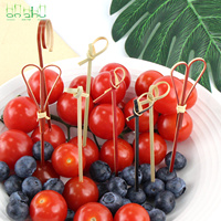 Fabrieks prijs bamboe knoop spiesjes natuurlijke bamboe satay stokjes BBQ fruit bamboe spiesjes voor grillen