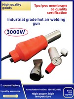Pistolet de soudage à air chaud pour plastique TPO/PVC 3000W certifié CE 110V, machine à souder les bâches et membranes imperméables
