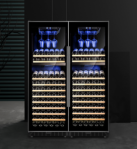 Réfrigérateur cave à vin numérique à porte vitrée noire pour vins rouges, blancs, champagne et vins mousseux - Product Image 4