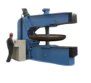 SHUIPO XYJ-3000 Automatic Metal Tank Head Spinning Dish End Flanging Metal Sheet Edge Bending Machine For Oil Tank Water Tank