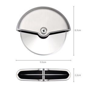 Cortador de <span class=keywords><strong>Pizza</strong></span> de Acero Inoxidable con Cuchilla Giratoria de Una Sola Rueda, Cuchillo para Cortar Masa de <span class=keywords><strong>Pizza</strong></span>, Pasteles Redondos, Utensilio de Cocina - Product Image 5