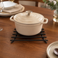 Socle en métal pour casseroles, protection de table résistante à la chaleur, support carré pour casseroles chaudes, tapis de table de cuisine, OEM ODM