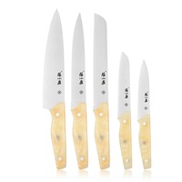 Ensemble de couteaux en acier inoxydable antibactérien Amber, 9 pièces