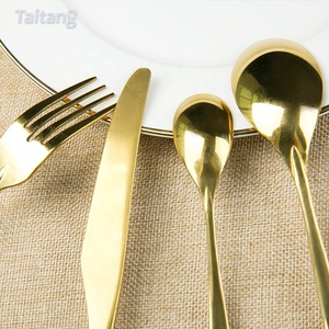 Taitang Hotel de oro de la boda <span class=keywords><strong>cuchillo</strong></span> <span class=keywords><strong>y</strong></span> <span class=keywords><strong>tenedor</strong></span> <span class=keywords><strong>juego</strong></span> de cubiertos de acero inoxidable de lujo cubiertos - Product Image 6