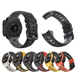 Nouveauté - Bracelet en silicone bicolore avec boucle noire pour montre <span class=keywords><strong>Garmin</strong></span> Instinct/<span class=keywords><strong>Garmin</strong></span> Instinct Esports - Product Image 6