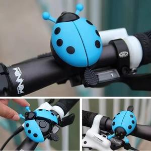 Sonnette de vélo en fer pour enfants, mignonne, motif dessin animé, coccinelle, étoile à sept branches, accessoires de vélo, sonnette de voiture pour bébé - Product Image 2