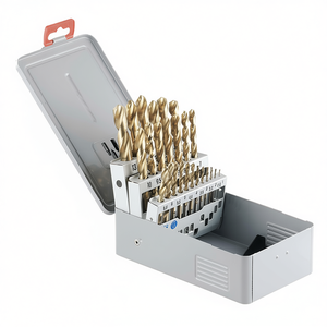Kit de brocas helicoidales TTAKE Hss con revestimiento de TiN de alta precisión para perforación de metal, madera y plástico, juego de 13 piezas - Product Image 2