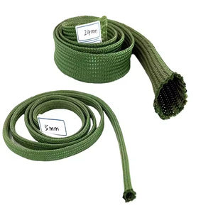 Funda de Cable de Nailon Verde Oliva de Alta Resistencia a la Temperatura JLBZ, Funda Ligera para Gestión de Cables - Product Image 1