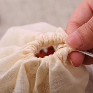 Bolsitas de Té de Muselina de Algodón Orgánico Reutilizables, Suministro de Fábrica China - Product Image 4