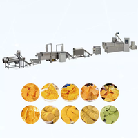 Ligne de traitement des aliments Bugles Snacks Machine à croustilles de maïs frites Capacité 200-260 kg/h Ligne de production de bugles