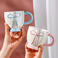 Mug en céramique avec couvercle, design mignon, finition brillante, origine Chaozhou, tasse à café de voyage pour boire
