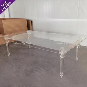 Mesa de Acrílico Transparente para Banquetes y Eventos, en Forma de Arco, de Cristal Transparente, para Bodas, Precio de Mayoreo - Product Image 4