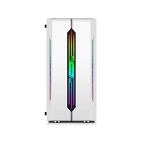 Boîtier d'ordinateur ATX en alliage d'aluminium ES280 RGB blanc, tour complète, refroidissement par eau 240, prend en charge 8 positions de ventilateurs, jeu compétitif, micro