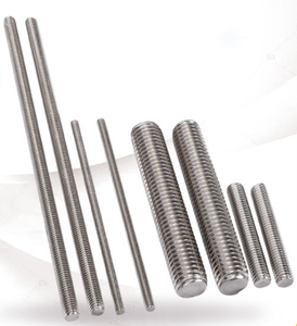 Batang Baja Tahan Karat 201 304 316 DIN975 Metrik M6-M20 Berulir Penuh dengan Mur dan Ring - Product Image 5