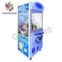 Machine à griffes à monnayeur pour centre de jeux, modèle Colorful Park Teddy Bear Lucky Star, distributeur de prix, en promotion