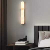 BGST Kupfer Alabaster Wandleuchte Hintergrundbeleuchtung Außen Innen Natürliche Marmor Wandlampen für Zuhause Hotel Schlafzimmer