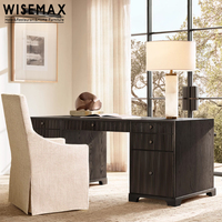 WISEMAX FURNITURE Mobilier de bureau moderne pour la maison, table d'ordinateur de style américain, bureau en bois massif de chêne pour la maison, l'hôtel, la chambre à coucher