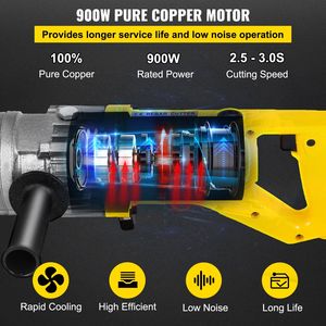 Cortador de barras de refuerzo hidráulico eléctrico portátil de 900W Rapid 3-Second 5/8 \ "16mm #5 Máquina de corte de barras de refuerzo 110V - Product Image 4