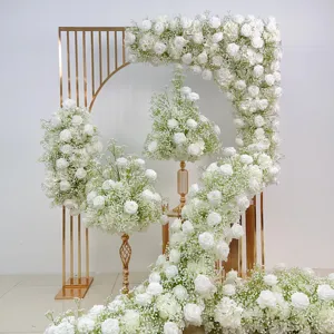 2024 웨딩 장식의 결혼식 꽃꽂이를위한 새로운 디자인 장식 꽃 아치