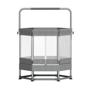 Novo design de cama de salto redonda para crianças, mini trampolim de segurança para fitness interno - Product Image 3