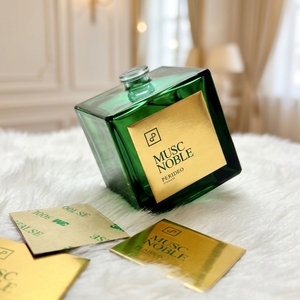 Adesivi in metallo con profumo personalizzato-incisione Vintage in rame, stampato con Volume di note di fragranza, per le donne e gli uomini bottiglie di profumo - Product Image 5