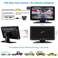 Lecteur DVD de voiture avec écran tactile IPS 7 pouces, CarPlay Android, GPS, CarPlay sans fil, radio FM 4G, caméra de recul