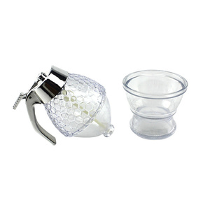 Acrylic <strong>Honey</strong> <strong>Dispenser</strong> With Stand <strong>Honey</strong> Comb Shaped <strong>Honey</strong> Pot, Syrup and Sugar Jar Pot - Product Image 4
