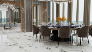 Carreaux <span class=keywords><strong>de</strong></span> céramique en porcelaine plaqués or <span class=keywords><strong>de</strong></span> luxe moderne, antidérapants, design imitation marbre, 60x120cm, haute qualité, sortie d'usine - Product Image 5