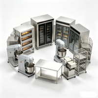 Nouveau Four à Convection Électrique Commercial et Industriel en Acier Inoxydable XY avec Étuve de Cuisson, Pétrin, Laminoir et Table de Travail