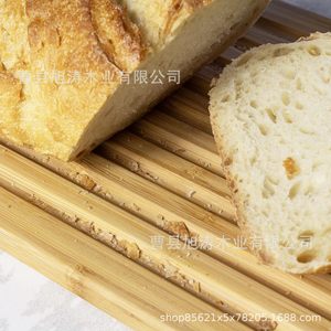 Boîte de rangement pour pain en bambou avec trancheuse, couleur bois naturel, organisateur de cuisine de bureau pour toasts et pâtisseries - Product Image 2