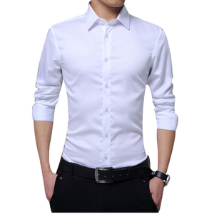 Camisa de manga larga para hombre, camisa de manga larga 100% de algodón liso con un solo botón, recién llegada directa, Formal, inteligente, 2022 - Product Image 3