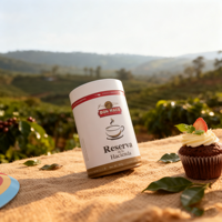 Boîte en fer blanc de qualité alimentaire de 150g et 300g pour café en grains, scellée, de luxe, hermétique, avec bouchon à vis, pour poudre de café, avec impression offset, vente en gros