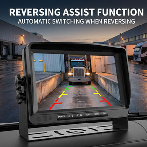 Système de surveillance de camion robuste à 4 caméras, moniteur HD 7 pouces, écran partagé, solution anti-angle mort 360°, enregistrement en boucle DVR, vision nocturne - Product Image 2