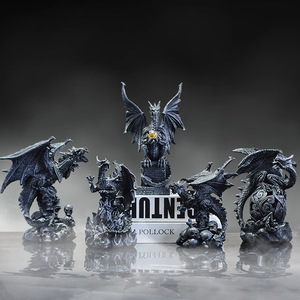 Ornement Dragon Magique d'Halloween GTB05 Jeu Résine Trônes Crâne Dragon Artisanat pour la Décoration de la Maison - Product Image 6