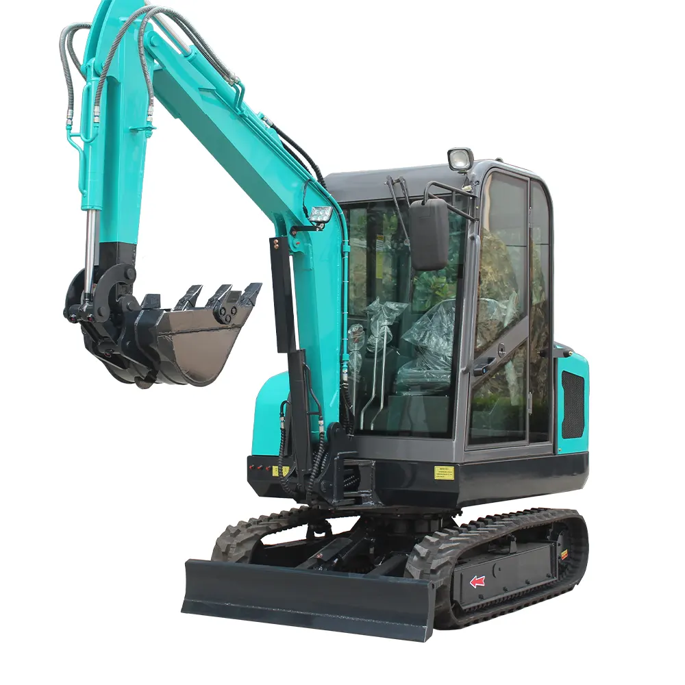 Minimáquina excavadora de piloto hidráulico, oruga pequeña de 2500kg, compatible con miniexcavadora hidráulica personalizada