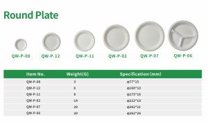 <span class=keywords><strong>Piatti</strong></span> usa e getta biodegradabili per torte di pasta per Sushi <span class=keywords><strong>piatti</strong></span> usa e getta di canna da zucchero con scomparto - Product Image 5